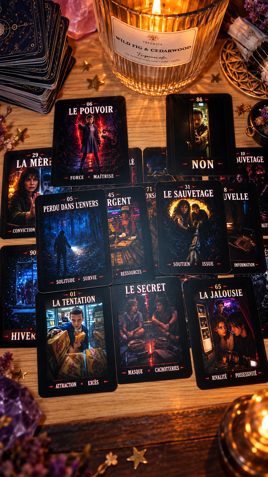Oracle général 92 cartes inspiré de Stranger thing